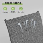 Stackable Outdoor Dining Chairs Set of 6 - Dark Grey