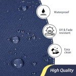 Waterproof Memory Foam Patio Chair Cushions - 4 Pack