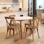 Set of 2 Stackable Outdoor Dining Chairs