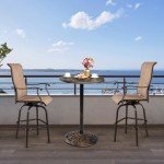 VINGLI 40" Round Outdoor Bar Table