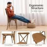 Set of 2 Stackable Outdoor Dining Chairs