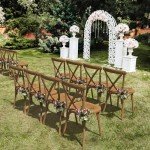 Set of 2 Stackable Outdoor Dining Chairs