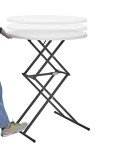 32" Round Folding Bar Table for Indoor/Outdoor Use