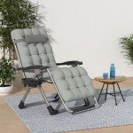 Upgraded Zero Gravity Lounge Chair with Cup Holder