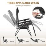 Yaheetech Adjustable Zero Gravity Lounge Chair