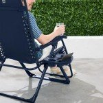 Navy Adjustable Zero Gravity Patio Recliner Chair