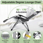 Upgraded Zero Gravity Lounge Chair with Cup Holder