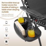 Yaheetech Adjustable Zero Gravity Lounge Chair