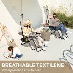 Set of 2 Adjustable Zero Gravity Lounge Chairs