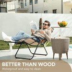 Set of 2 Adjustable Zero Gravity Lounge Chairs