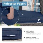 4-Piece All-Weather Wicker Patio Furniture Set