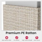 Pamapic 6-Person Outdoor Wicker Sectional Set