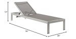 Modway Shore Aluminum Outdoor Chaise Lounge Chair