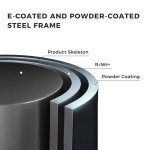 Comfy Metal Rocking Chair for Indoors and Outdoors