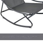 Comfy Metal Rocking Chair for Indoors and Outdoors