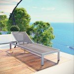 Modway Shore Aluminum Outdoor Chaise Lounge Chair
