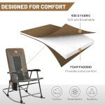 Timber Ridge Portable Padded Rocking Chair