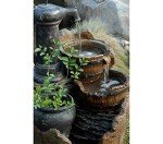 Jeco Glenville Brown and Black Water Fountain