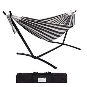 Heavy-Duty Portable Double Hammock with Stand