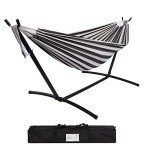 Heavy-Duty Portable Double Hammock with Stand