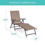 Adjustable Outdoor Chaise Lounge Chairs – Set of 2