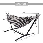 Heavy-Duty Portable Double Hammock with Stand