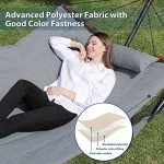 TegerDeger 12FT Two-Person Outdoor Hammock - Gray