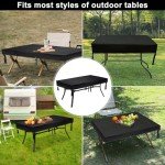 Waterproof Rectangle Patio Table Cover 60x35 Inches