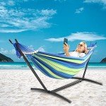 SZHLUX Double Hammock with Stand & Carry Bag