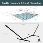 SUNCREAT Quick Dry Double Hammock with Stand