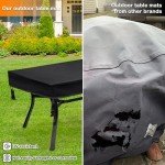 Waterproof Rectangle Patio Table Cover 60x35 Inches