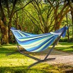 SZHLUX Double Hammock with Stand & Carry Bag