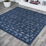 Talaia Geometric Indoor/Outdoor Area Rug, 5' Square