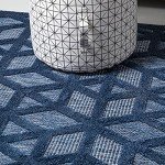 Talaia Geometric Indoor/Outdoor Area Rug, 5' Square