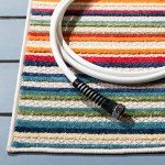 Ivory/Green Stripe Indoor/Outdoor Area Rug