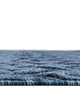 Navy Blue Trellis Textured Outdoor Area Rug 6' x 9
