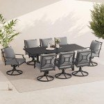 9-Piece Outdoor Dining Set for 8 People