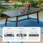 7-Piece Outdoor Patio Dining Set with Wicker Chairs