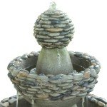 Outdoor Zen-Style 3-Tier Water Fountain with Pump