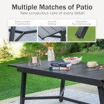 7-Piece Outdoor Patio Dining Set with Wicker Chairs