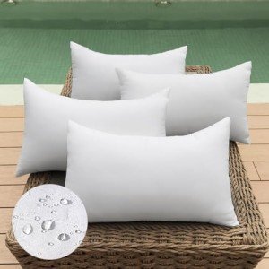 Waterproof Outdoor Pillow Inserts - Pack of 4