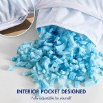 Water-Resistant Memory Foam Pillow Inserts - Pack of 4