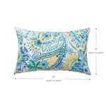 Paisley Outdoor Rectangle Throw Pillow Set of 2