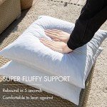 Water-Resistant Memory Foam Pillow Inserts - Pack of 4