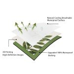 Waterproof Green Botanical Pillow Covers Set of 2