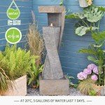 Modern Outdoor Fountain with Lights for Garden