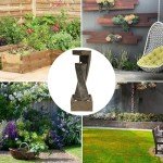 Modern Outdoor Fountain with Lights for Garden