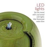 Alpine Outdoor Antique Jar Water Fountain with LED