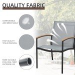 Shintenchi 3-Piece Outdoor Bistro Furniture Set