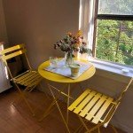 Wrought Iron 3-Piece Folding Bistro Set